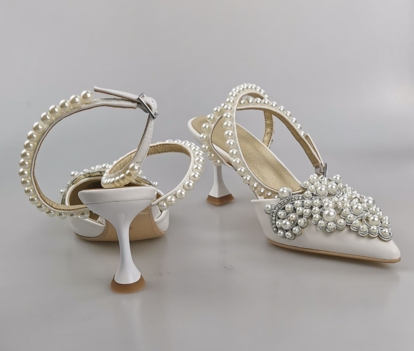 Pearl Embellished Heels